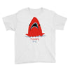 red blue shark Youth Tee