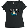 chillax like a Women's Triblend Scoop T-shirt