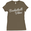 basketball vibes Ladies Fitted T-Shirt