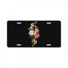 breast cancer flowers License Plate