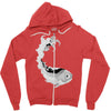 fish Zipper Hoodie