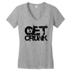 get crunk Women's V-Neck T-Shirt