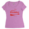 enjoy cocaine funny gray Women's Triblend Scoop T-shirt