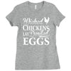 wicked chickens lay deviled eggs Ladies Fitted T-Shirt