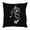 undefeated stencil football Throw Pillow