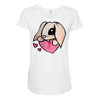 cute lop eared rabbit Maternity Scoop Neck T-shirt