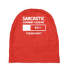 sarcastic comment loading please wait funny cool humour Baby Beanies