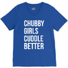 chubby girls cuddle better funny V-Neck Tee