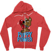 puppy power Zipper Hoodie