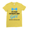 I'm Your Father's Day Gift  Says You're Welcome Baby Boy Ladies Fitted T-Shirt