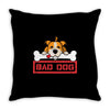 bad dog 3 Throw Pillow