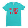 go step on a lego Ladies Fitted T-Shirt