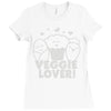 vegetarian Ladies Fitted T-Shirt