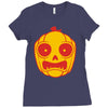 frightened jack o lantern Ladies Fitted T-Shirt