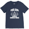 this girl loves christmas V-Neck Tee