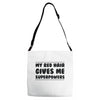 red head hair Adjustable Strap Totes