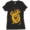 bruce, the dragon Ladies Fitted T-Shirt