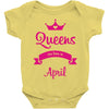 queens are born in april Baby Onesie