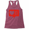 no love notification Racerback Tank