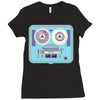 reel to reel Ladies Fitted T-Shirt