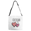 i love you mom Adjustable Strap Totes