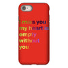 I miss you my heart is empaty wİthout you (2) iPhone 8