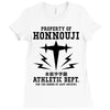 Property Of Honnouji Athletics Dept. Ladies Fitted T-Shirt