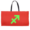sagittarius pocket Weekender Totes