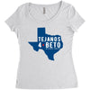 tejanos for beto Women's Triblend Scoop T-shirt