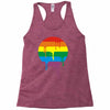 rainbow colored stripes dot running splashes Racerback Tank