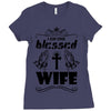 I Am One Blessed Wife Ladies Fitted T-Shirt