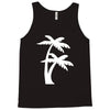 palm tree sticker vinyl decal tropical island beach ocean wall car win Tank Top