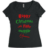 happy christmas ya filthy muggle Women's Triblend Scoop T-shirt