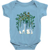 meanwhile in the woods Baby Onesie