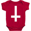 wasted youth inverted cross indie geek swag funny Baby Bodysuit