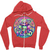 psycho cat Zipper Hoodie