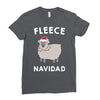 fleece navidad Ladies Fitted T-Shirt