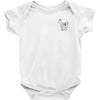 erica costell goat pocket Baby Onesie