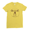 vitruvian robot Ladies Fitted T-Shirt