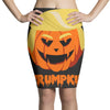 trumpkin funny donald trump pumpkin Pencil Skirts