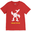 volleyball style sport funny gift present outdoor V-Neck Tee