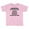 Smartass October Girl Toddler T-shirt