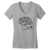 singletrack mind mens mountain bike Women's V-Neck T-Shirt