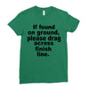 if found on ground please Ladies Fitted T-Shirt