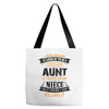 Super Cool Aunt Of A Freaking Awesome Niece Tote Bags