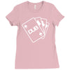 pokercards Ladies Fitted T-Shirt