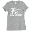 don't touch my bike funy Ladies Fitted T-Shirt