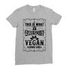 Awesome Vegan Ladies Fitted T-Shirt