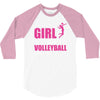 all this girl care about is volleyball 3/4 Sleeve Shirt