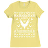Merry Maverickmas Ugly Christmas Sweater Ladies Fitted T-Shirt
